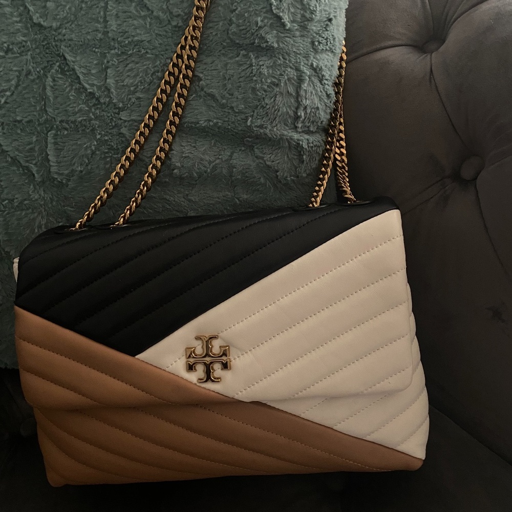Tory Burch Kira Chevron Color Block Shoulder Bag